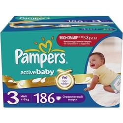 Pampers Active Baby 3 / 186 pcs