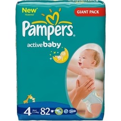 Pampers Active Baby 4 / 82 pcs