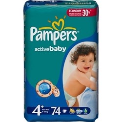 Pampers Active Baby 4 Plus / 74 pcs