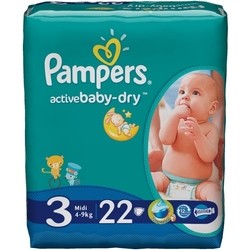 Pampers Active Baby-Dry 3 / 22 pcs