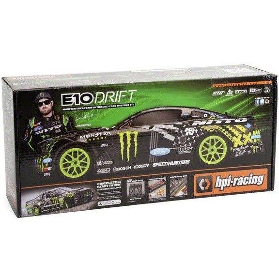 HPI Racing E10 2013 Monster Energy Ford Mustang 4WD 1:10