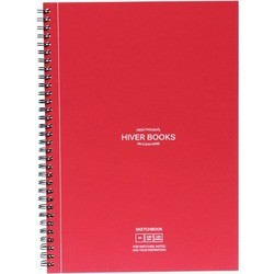 Hiver Books Plain Sketchbook A4 Red