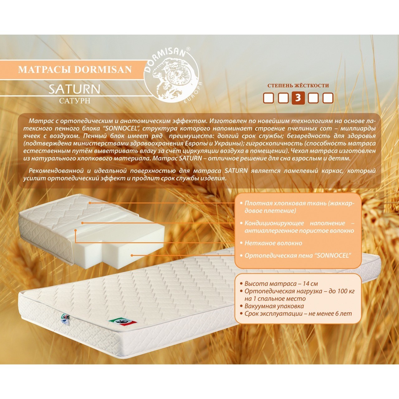 DORMISAN Saturn 160x195