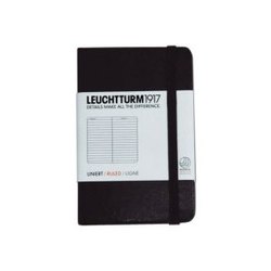 Leuchtturm1917 Ruled Notebook Mini Black