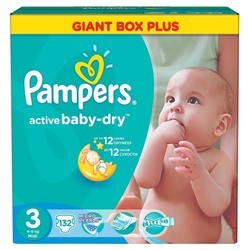 Pampers Active Baby-Dry 3 / 132 pcs