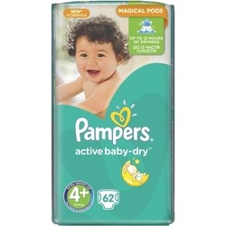 Pampers Active Baby-Dry 4 Plus / 62 pcs