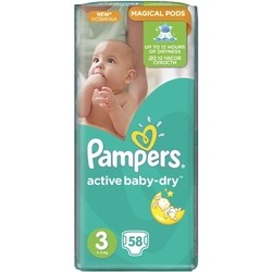 Pampers Active Baby-Dry 3 / 58 pcs