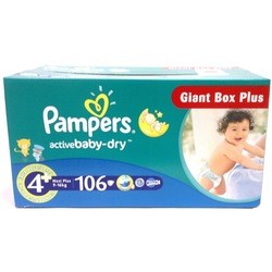 Pampers Active Baby-Dry 4 Plus / 106 pcs