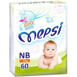 Mepsi Diapers Soft and Breathing NB / 60 pcs