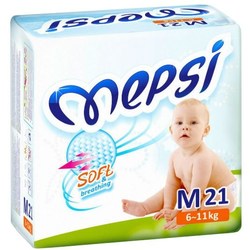 Mepsi Diapers Soft and Breathing M / 21 pcs