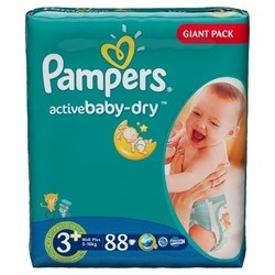 Pampers Active Baby-Dry 3 Plus / 88 pcs