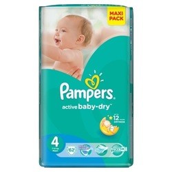 Pampers Active Baby-Dry 4 / 62 pcs