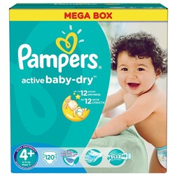 Pampers Active Baby-Dry 4 Plus / 120 pcs