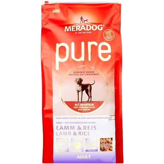 Проджект райс 0.19 1. Сухой корм Mera Pure sensitive Dog Adult Lamm & Reis. Мерадог для щенков рис ягненок. Мерадог корм для собак.