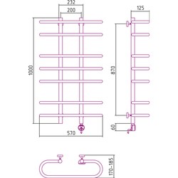 Sunerzha Furore-E 600x1000 (золотистый)