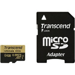 Transcend Ultimate 633x microSDXC Class 10 UHS-I U3 64Gb