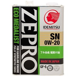 Idemitsu Zepro Eco Medalist 0W-20 4L