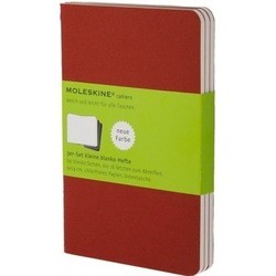 Moleskine Set of 3 Plain Cahier Journals Pocket Red