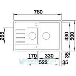 Blanco Legra 6S Compact (графит)