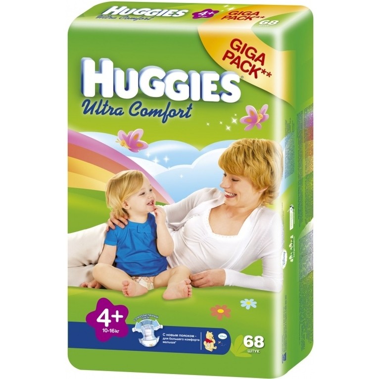 Подгузники кормили. Подгузники Huggies Ultra Comfort 4. Подгузники Huggies Ultra Comfort №4-68шт д/мал 10-16кг. Huggies подгузники ультра комфорт размер 4+ 10-16кг. Huggies 4+ 68.