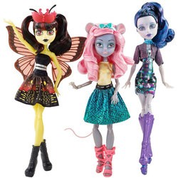 Monster High Boo York Mouscedes and Luna and Elle CMJ90