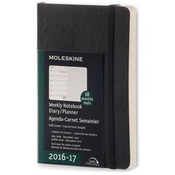 Moleskine 18 months Weekly Planner Pocket Soft Black
