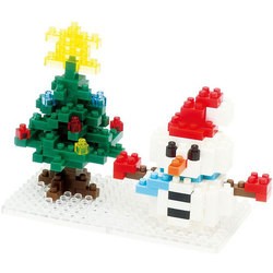 Nanoblock Snowman and Xmas Tree NBC-100