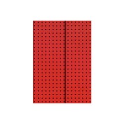 Paper-Oh Ruled Notebook Circulo A6 Red