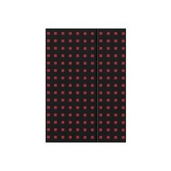 Paper-Oh Ruled Notebook Quadro B5 Black Red