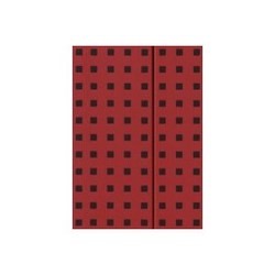 Paper-Oh Ruled Notebook Quadro B6 Red Black