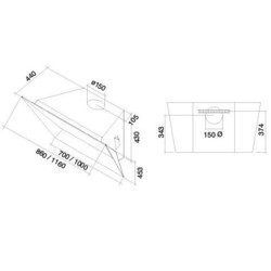 Falmec Prisma 115/800 (черный)