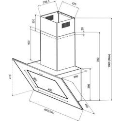 Krona Seliya 600 Push Button (черный)