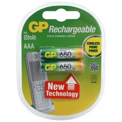 GP Rechargeable 2xAAA 650 mAh