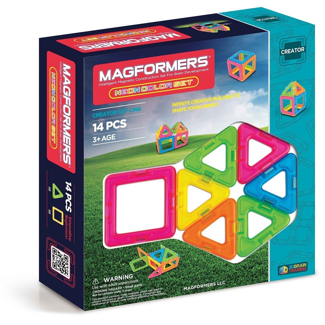 Magformers Neon Color Set 63001