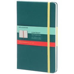 Moleskine Contrast Ruled Notebook Turquoise