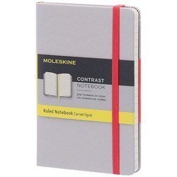 Moleskine Contrast Ruled Notebook Pocket Grey