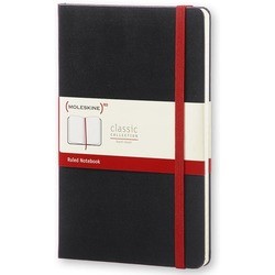 Moleskine Red Ruled Notebook Black