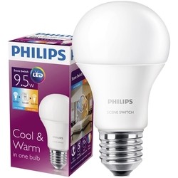 Philips LED Scene Switch A60 9.5W 3000K/6500K E27
