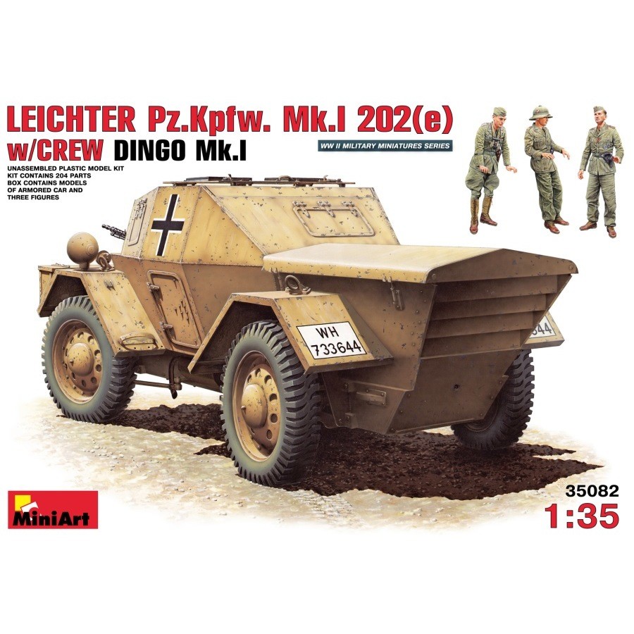 MiniArt Leichter Pz.Kpfw. Mk.I 202(e) w/Crew (1:35)