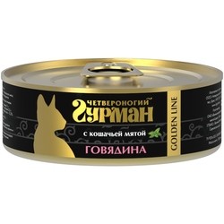Chetveronogij Gurman Adult Golden Line Beef/Catnip 0.1 kg