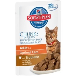 Hills SP Feline Adult Optimal Care Turkey Pouch 0.085 kg