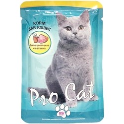 Pro Cat Adult Pouch Chicken/Ham 0.85 kg