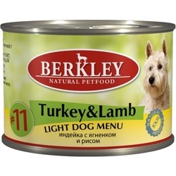 Berkley Adult Canned Light Turkey/Lamb 0.2 kg