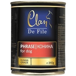 Clan De File Adult Canned Horsemeat 0.34 kg