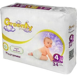 Greenty Premium Diapers 4 / 34 pcs