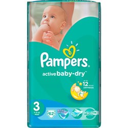 Pampers Active Baby-Dry 3 / 62 pcs