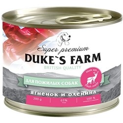 Dukes Farm Senior Canned Lamb/Venison 0.2 kg