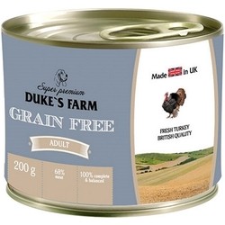 Dukes Farm Adult Canned Grain Free Turkey 0.2 kg
