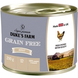 Dukes Farm Adult Canned Grain Free Chicken 0.2 kg