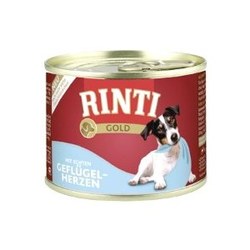 RINTI Adult Gold Canned Chicken Hearts 0.185 kg